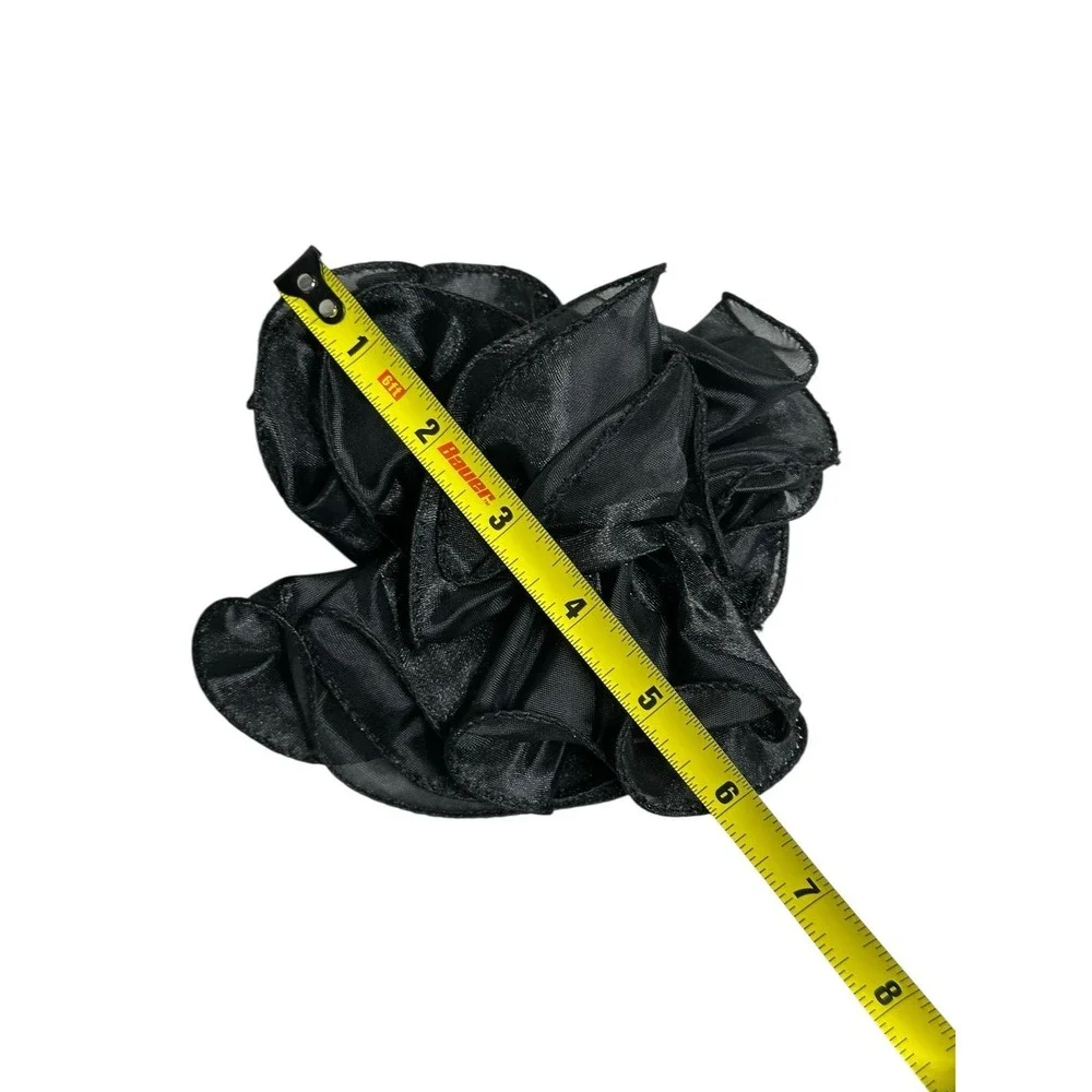NEW fancy ribbon hair‎ claw clip accessory BLACK Y2K